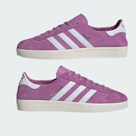 Adidas GAZELLE DECON SHOES Purple / Cloud White / Gold Metallic - Mens 10.5 NEW! - Picture 5 of 9